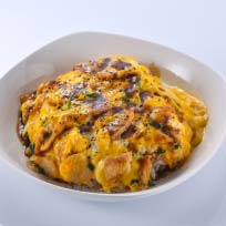 Scrambled Eggs with BBQ Pork Rice